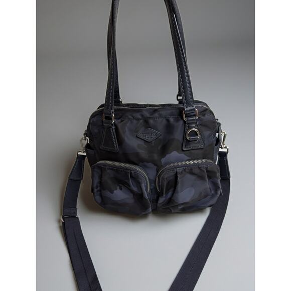 MZ Wallace Small Roxy Handbag Blue Black Camo - Picture 1 of 11
